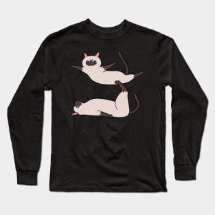 Acroyoga Siamese Cat Long Sleeve T-Shirt